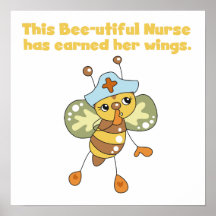 Nurse Earned Her Wings T-shirts and Gifts Print