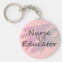 Nurse Educator Abstract Design Key Chains