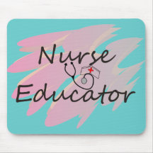 Nurse Educator Abstract Design Mouse Pad