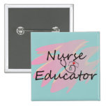 Nurse Educator Abstract Design Pins