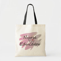 Nurse Educator Abstract Design Tote Bag