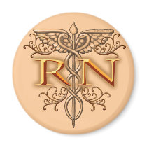 Nurse Fancy Copper RN Caduceus
