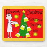 Nurse Funny and Twisted Christmas Humour Mousepad