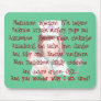 Nurse Gifts, "I'm Tired" Poem Mouse Pad