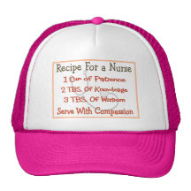 Nurse Gifts "Recipe For a Nurse" Trucker Hat