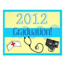 Nurse Graduation 2012 Party Invitations