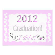 Nurse Graduation Party Invitations 2012
