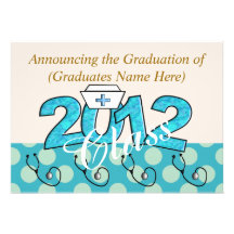 Nurse Graduation Party Invitations 2012