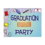 Nurse Graduation Party Invitations Postcard
