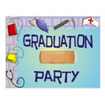 Nurse Graduation Party Invitations Postcard
