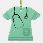 Nurse Green Scrub Ornament