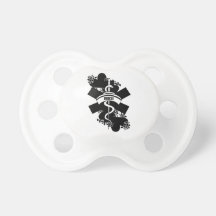 Nurse Heart Tattoo Baby Pacifier