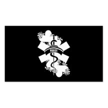 Nurse Heart Tattoo Business Card Template