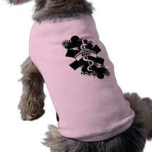 Nurse Heart Tattoo Doggie T Shirt