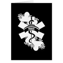 Nurse Heart Tattoo Greeting Cards