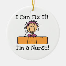 Nurse I Can Fix It T-shirts and Gifts Christmas Ornaments