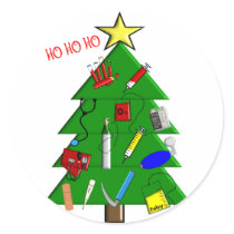 Nurse/Medical Staff Christmas Cards and Gifts Sticker
