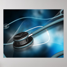 Nurse Medical Stethoscopes Poster