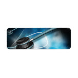 Nurse Medical Stethoscopes Return Address Label