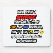 Nurse .. OMG WTF LOL Mouse Pad