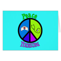 Nurse "Peace" Gifts For All Professionals Card