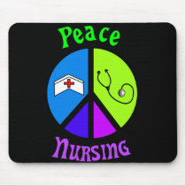 Nurse "Peace" Gifts For All Professionals Mousepad