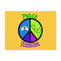 Nurse "Peace" Gifts For All Professionals Postcards