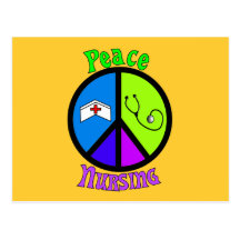 Nurse "Peace" Gifts For All Professionals Postcards
