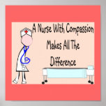 Nurse Poster-"A Nurse With Compassion"