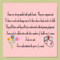 Nurse Poster "Power of a Nurse!" posters