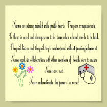 Nurse Poster "Power of a Nurse!" posters