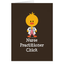 Nurse Practitioner Chick Blank Card