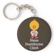 Nurse Practitioner Chick Keychain