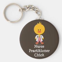 Nurse Practitioner Chick Keychain
