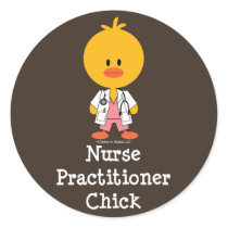 Nurse Practitioner Chick Stickers