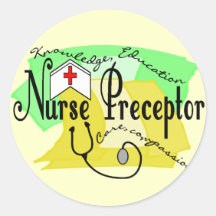 Nurse Preceptor Round Sticker