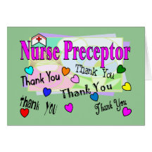 Nurse Preceptor THANK YOU Greeting Card