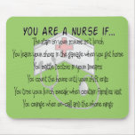 Nurse Sayings "You Are a Nurse IF" Mousepad