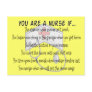 Nurse Sayings "You Are a Nurse IF" Postcards