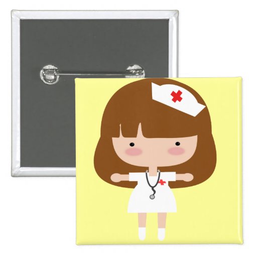 Nurse Square Button