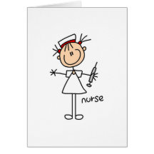 Nurse Stick Figure Card