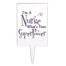 Nurse Superpower Cake Toppers
