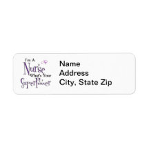 Nurse Superpower Custom Return Address Labels