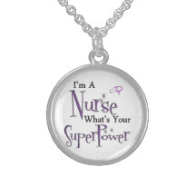 Nurse Superpower Sterling Silver Necklace