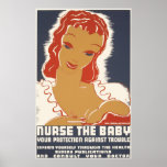 Nurse The Baby Your Protection Against Trouble posters