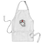 Nurse with EMBOSSED CAP & STETHOSCOPE aprons