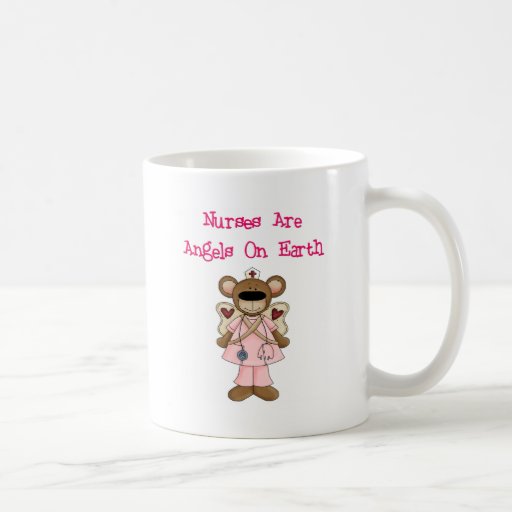 Nurses Are Angels On Earth Mugs