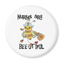 Nurses Are Bee-utiful Bumblebee Fridge Magnet