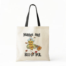 Nurses Are Bee-utiful T-shirts and Gifts Canvas Bag