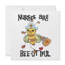 Nurses Are Bee-utiful T-shirts and Gifts Personalized Invite